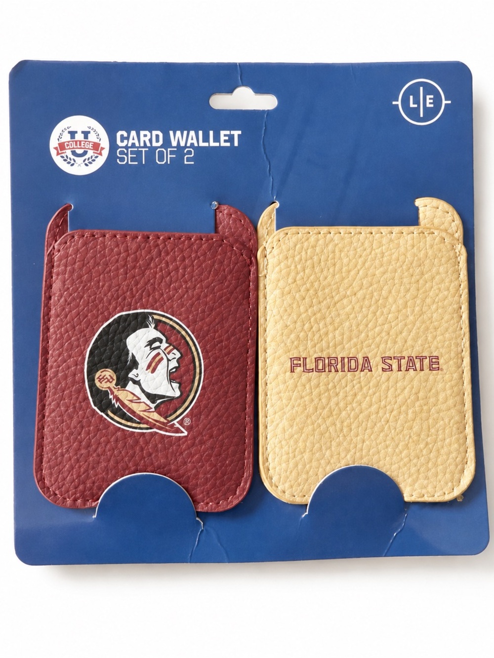 Florida State Collegiate Card Wallet Set of 2 - Garnet & Gold